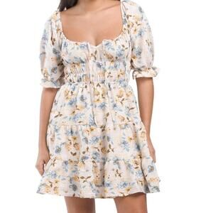 NWT Liberty Love Romantic Floral Dress Cottagecore Boho L